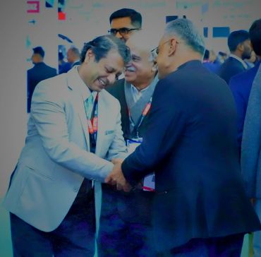 ACMA President and Chief Guest, Mr Vikrampati Sanghan, is received by ASPA Founder Mr Vikrantt Mohan