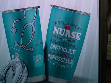 Show your pride as a nurse with this drink cup. 