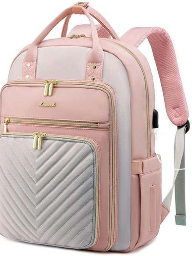 Lovevook pink and cream everyday and travel backpack