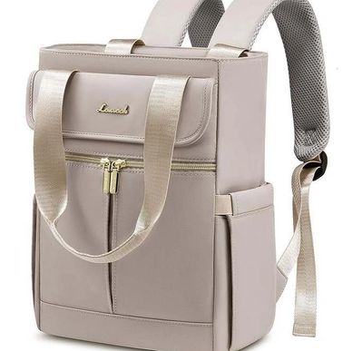 Cream color Lovevook travel bagpack