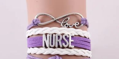 Nurses Bracelet. Available in different colors. 