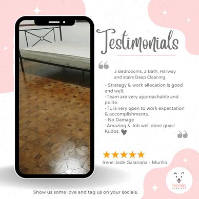 Deep Cleaning Testimonial and Review