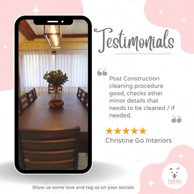 Post Construction Cleaning Testimonial and Review