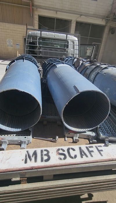 Chutes by MB Scaffolding for removal of construction waste in Whangarei 
