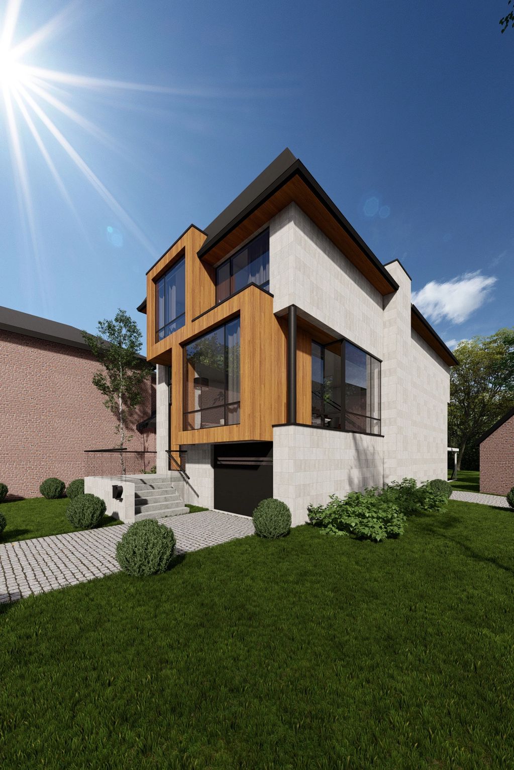 30-feet wide lot
Otter Crescent
Stone Countertops
Open riser stairs
Tiles
Wood Paneling
Wine cellar