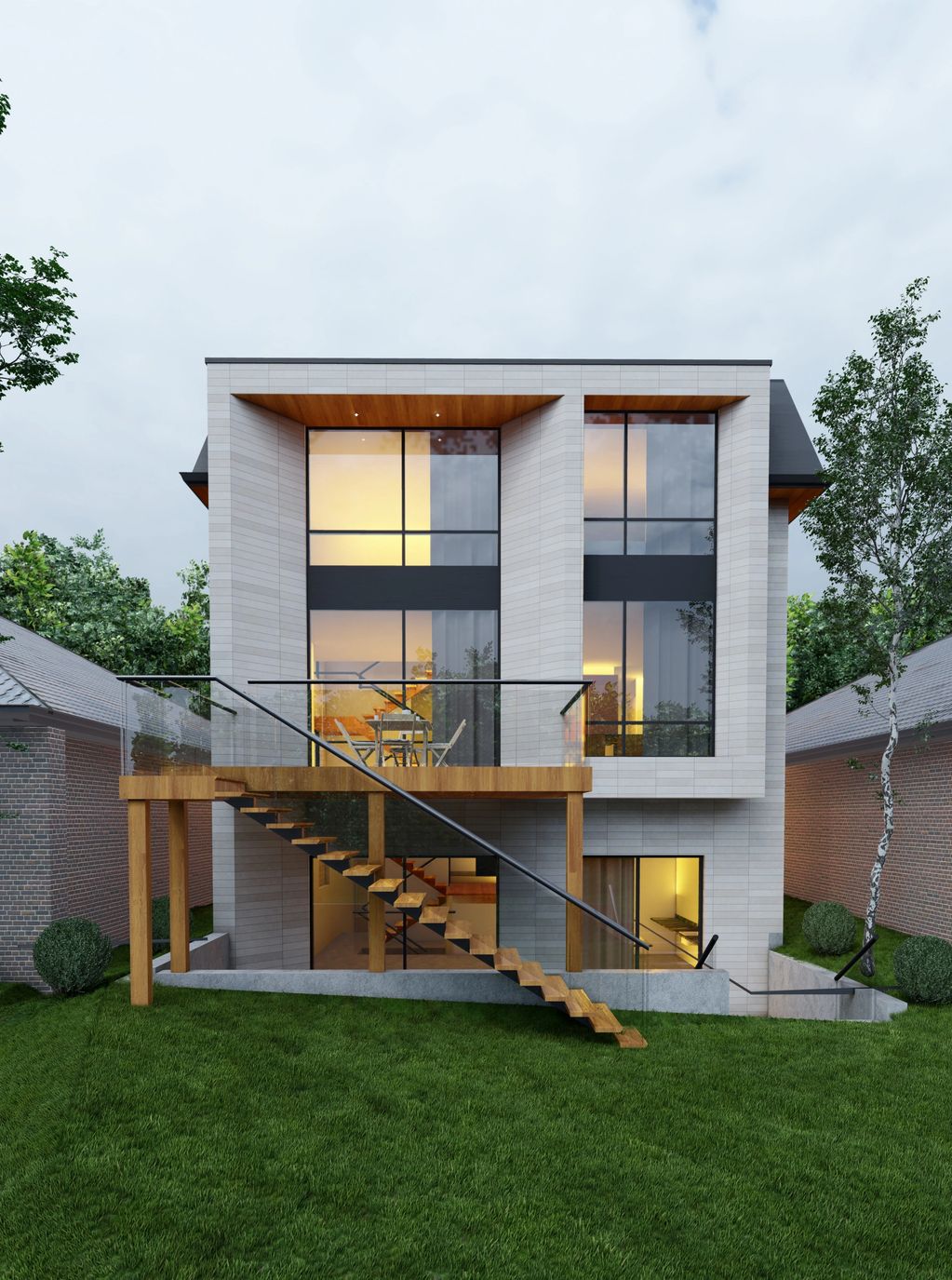 Rear yard
Back yard
Raised wood deck
Walk up basement
Family room
Master bedroom
Building permit