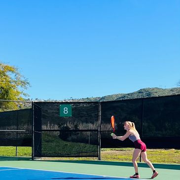 Grace Hakopian serving