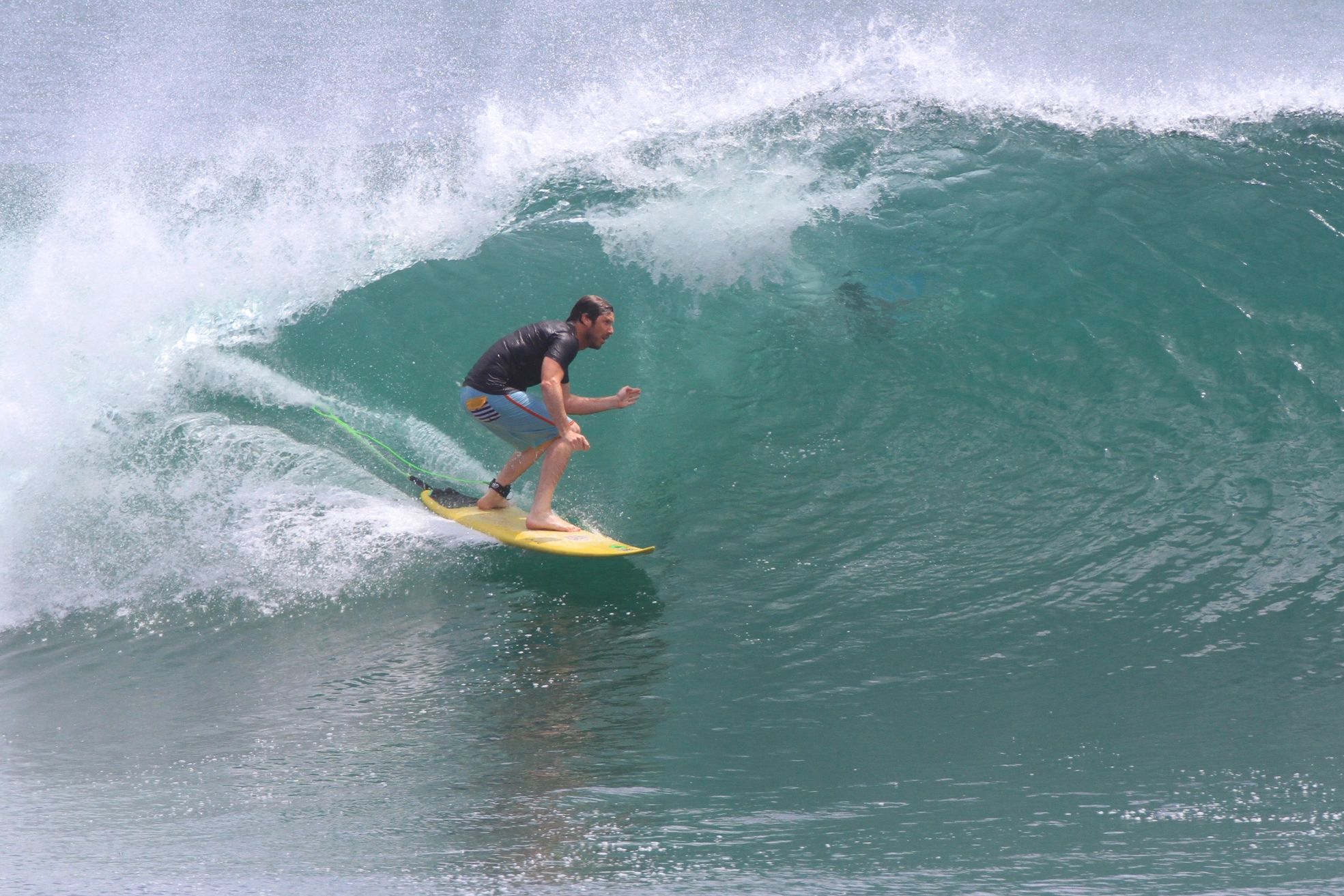 John Dering in the barrel.  Balangan, Bali 2014