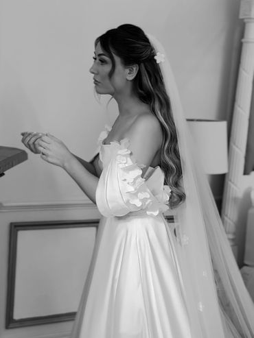 Hollywood wave bridal hairstyle, holmewood hall wedding venue Cambridgeshire Norfolk Suffolk 