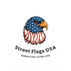 cool rustic wood flags built by people experiencing homelessness.