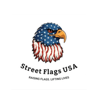 cool rustic wood flags built by people experiencing homelessness.