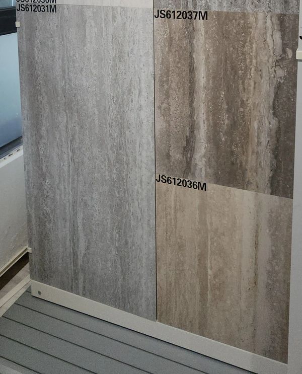 We have 60x60 and 60x120 cm Porcelain Tiles available in stocks