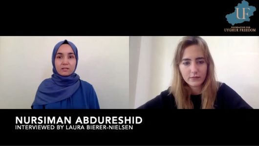 An interview between Nursiman Abdureshid and Laura Bierer-Nielsen, October 2020.