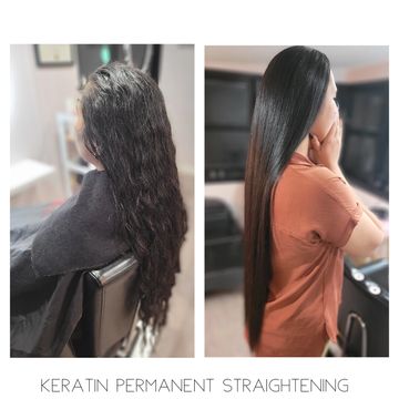 Permanent Hair straightening lower hutt, hairdresser near me, afterpay hair salon, keratin treatment