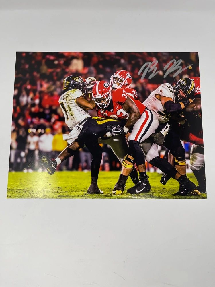 Brock Bowers Autographed Signed Georgia Bulldogs Custom Back To