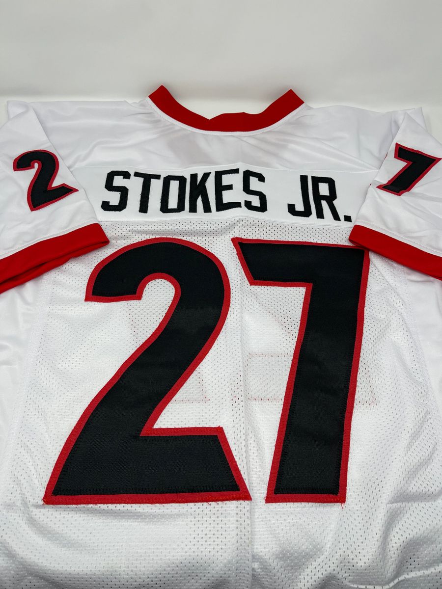 Eric Stokes Jr. Unsigned Georgia Bulldogs Custom All-Stitched Jersey