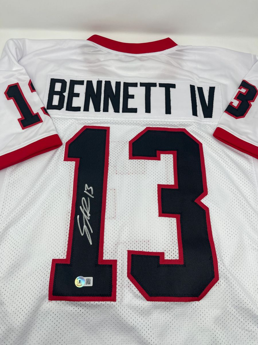 Stetson Bennett Autographed All-Stitched Custom Jersey w/ Beckett COA