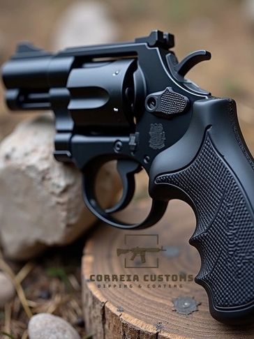 Black Cerakote Revolver Correia Customs