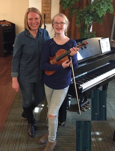 Jill Hughes and Violinist