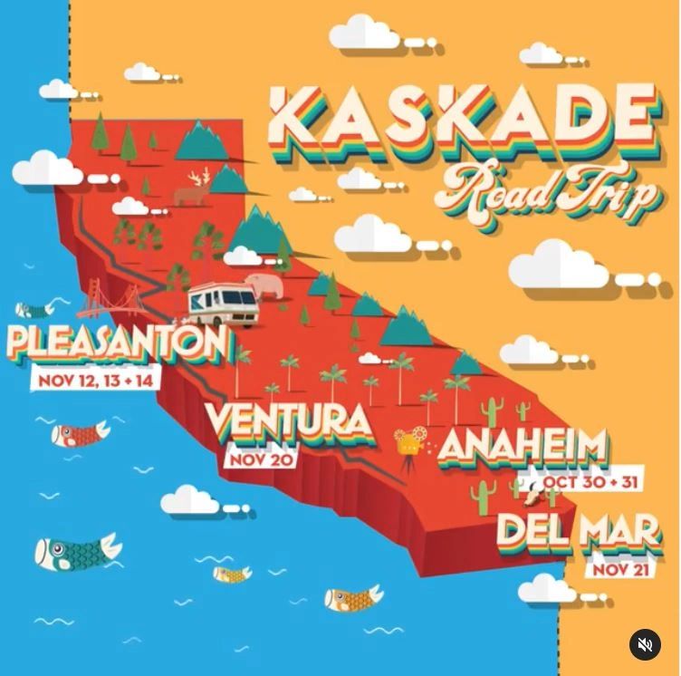 Drive in Rave, Raves, Kaskade Cali Tour, 2020 Kaskade Tour, Kaskade Road Trip, Kaskade Corona Tour, Kaskade 2020 Tour COVID, California Kaskade Tour, Cali Kaskade 2020, Kaskade Tour Sities CA, 2020 CA EDM, Kaskade Drivein, Kaskade Drive In Cities, Kaskade Sunsoaked 2020