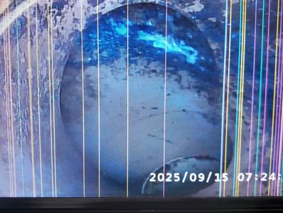 A CCTV drain survey reveals the cause of frequent blockages downstream of the toilet. 