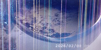 A CCTV drain survey has detected a broken pipe downstream of the inspection chamber.
