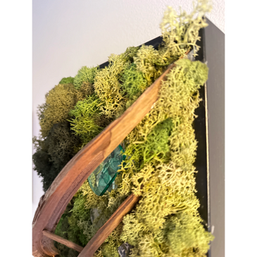 Voici quelques uns des medium mixtes; toile végétale, bois flotté