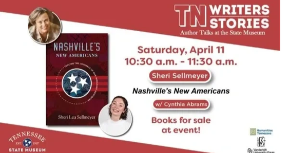 This is promotion for the Tennessee Writers Stories program featuring Sheri Sellmeyer at the Tenness