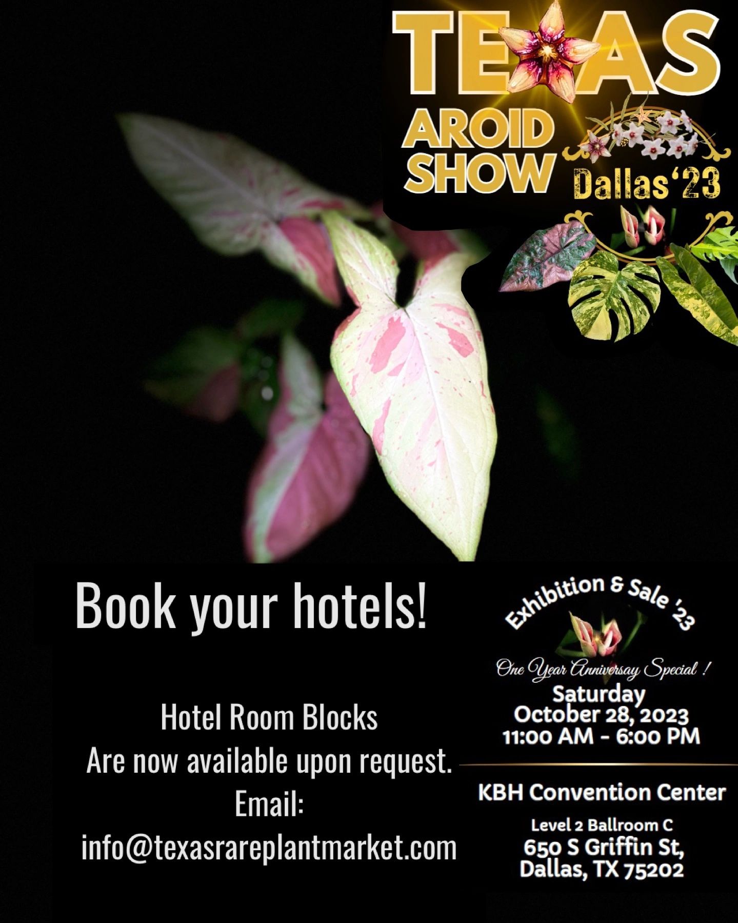 Texas Aroid Show Dallas Exhibition Hotels