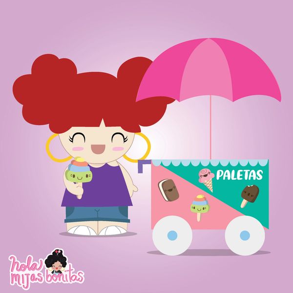 Milly enjoys eating some yummy Paletas and sharing with her friends! 