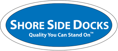 Shore Side Docks logo with slogan.