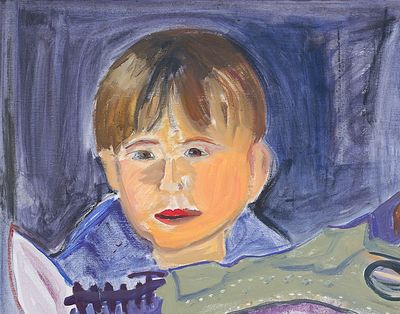 Parallel Play 
Oil painting by
Geneviève de Vellis