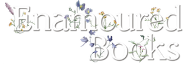 Logo with the text 'Enamoured Books' adorned with delicate purple flowers.