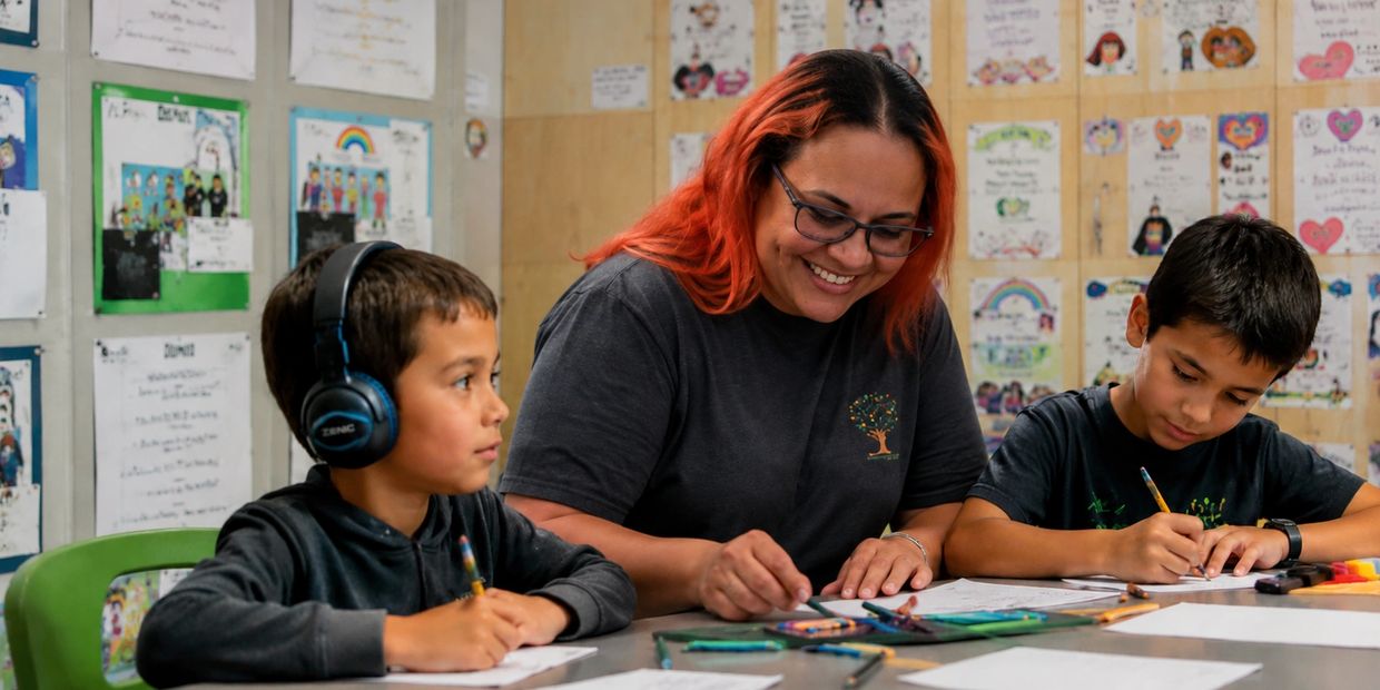 Eillim Cintron, Founder and Director of Autism Institute for Learning & Development, providing indiv