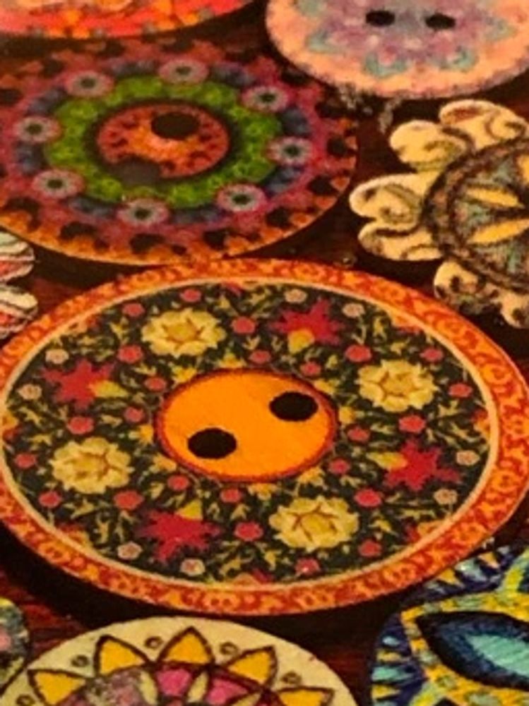 Beautiful buttons with resin tabletop.