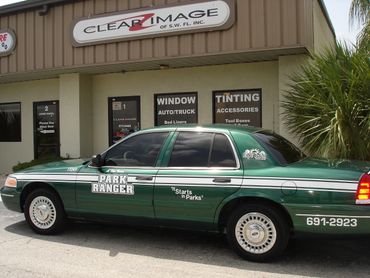 2006 Ford Crown Vic. High Performance Window Tint 30% on the front two doors and 15% on the rear