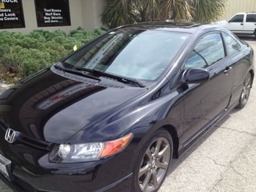 2007 Honda Civic. Infinity 35% on the front and 20% on the rear 
