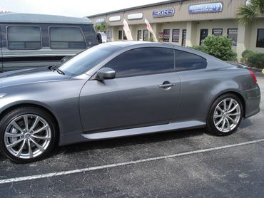 2010 Infinity G37. High Performance 15% on the front and 05% (limo tint) on the rear