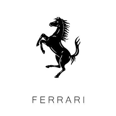 Ferrari emblem with a link to the Ferrari gallery page