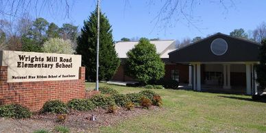 Wrights Mill Road Elementary School serves grades 3-5. WMRES Building Front Exterior