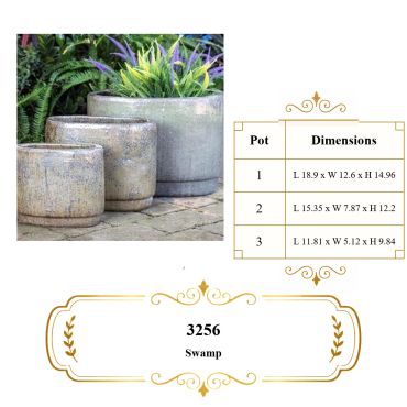 Rustic garden pots set of varying sizes for outdoor deco.