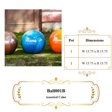 Colorful decorative glaze balls that look amazing in any garden.