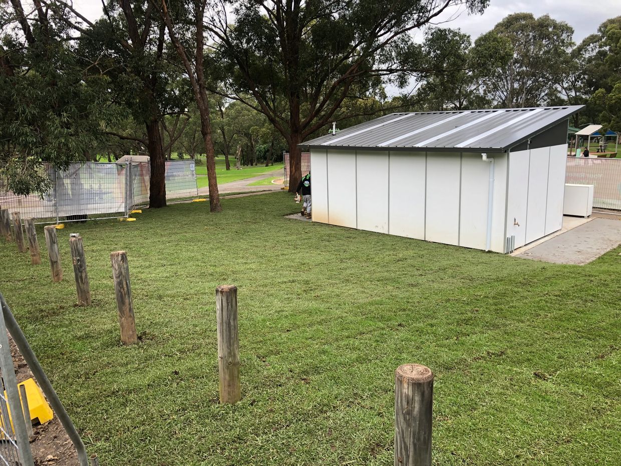 turf installation of kikuyu turf in Springwood