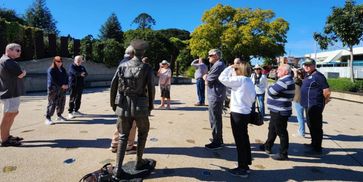 A few of us out on a guided tour of Military significance in our local area.