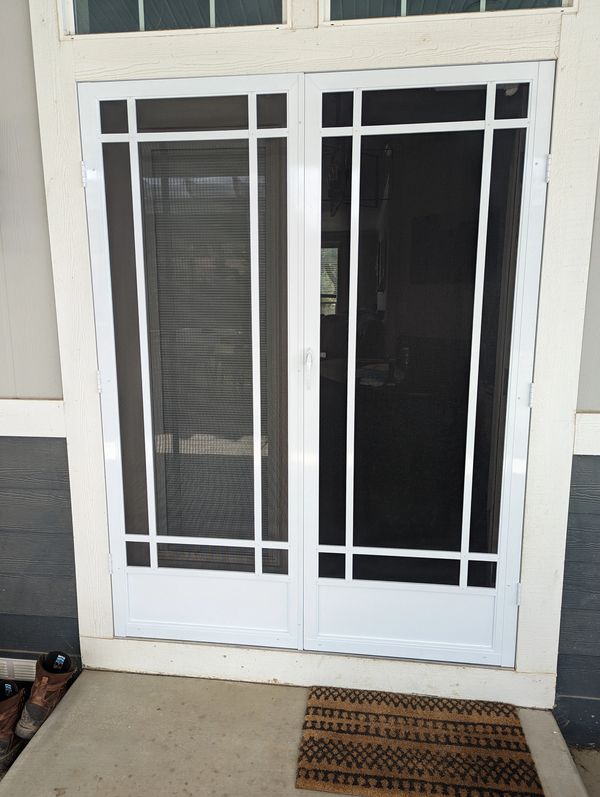 Screen door for french doors