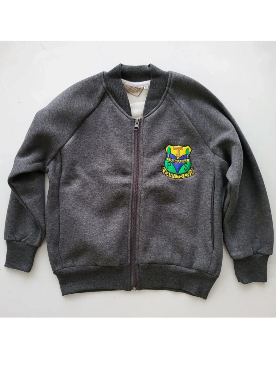 Toongabbie PS Boys Grey Zipper Jacket