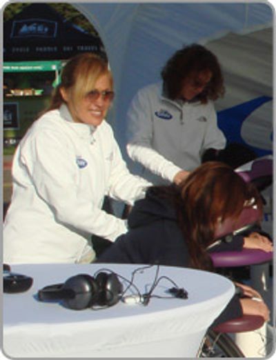 Chair massage for special events