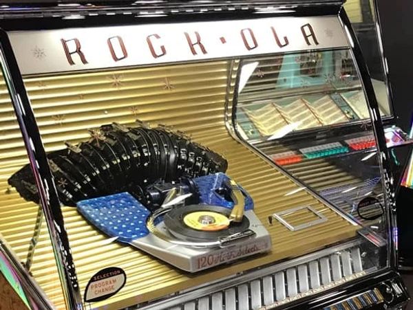 an old jukebox machine.