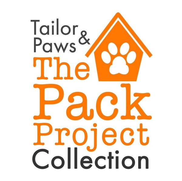 The Tailor & Paws/Pack Project logo in Orange and Black print