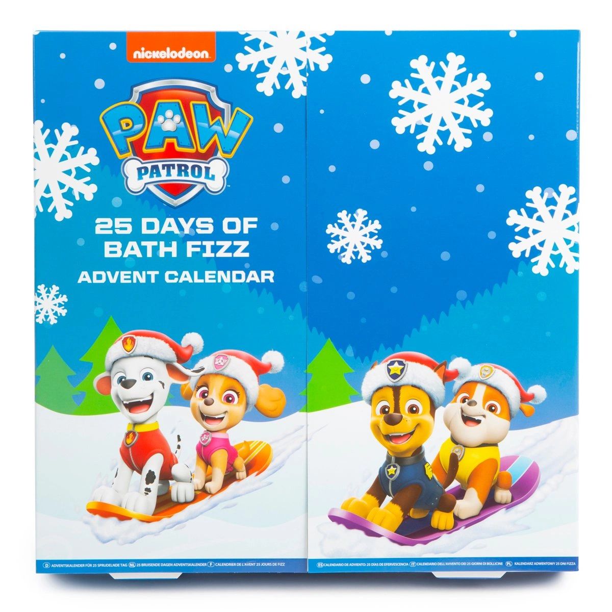 970065 Paw Patrol 25 Days Of Bath Fizz Advent Calendar